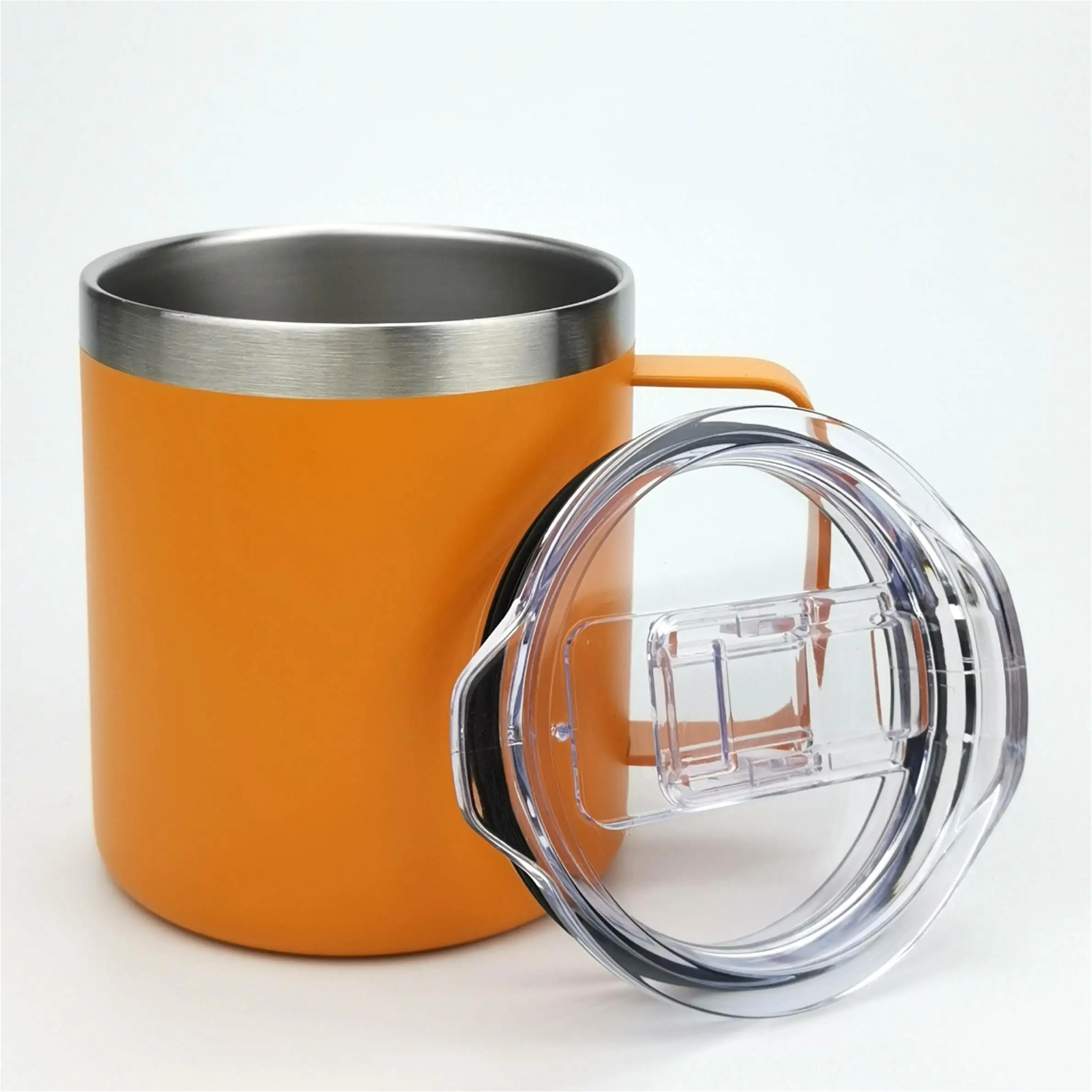 Customized 10oZ 12oz 14Oz 16OZ 20OZ 24Oz 32Oz 40Oz Coffee Mug Cup Tumbler  Vacuum Travel Stainless Steel Mug With Handle