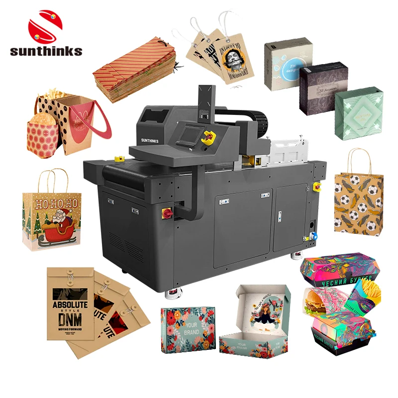 Sunthinks SC300 Mini A3 Digital Single Pass Printer for Paper Bags Paper Bowl Paper Cup Printing