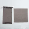 dark grey bag with cloth