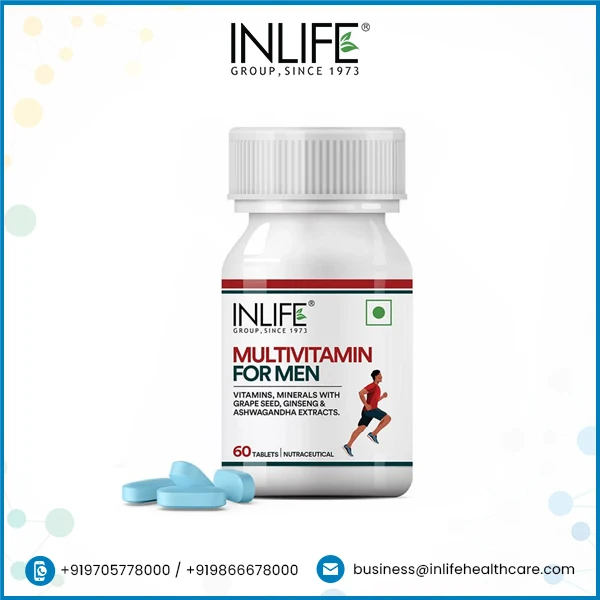 Private Label Multivitamin for Men Complex Vitamin Multimineral With Antioxidant Supplements Enhanced Multivitamin Tablets