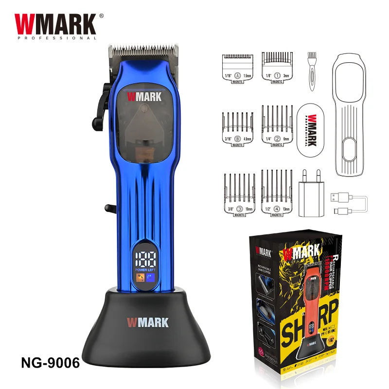WMARK NG-9006 Professional Rechargeable 3200mAh Hair Clipper with