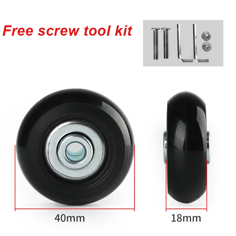 Roue De Valise 50mm Universal Luggage Caster Wheel Repair Suitcase Luggage Replacement Wheels