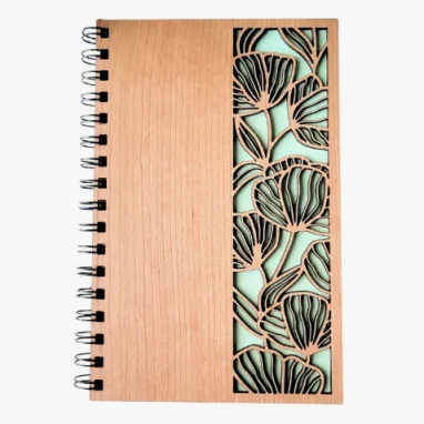 Custom Notebook with MDF Cover Personalized Laser Engraved Memo Pads Eco-friendly Stationery Factory Wholesale