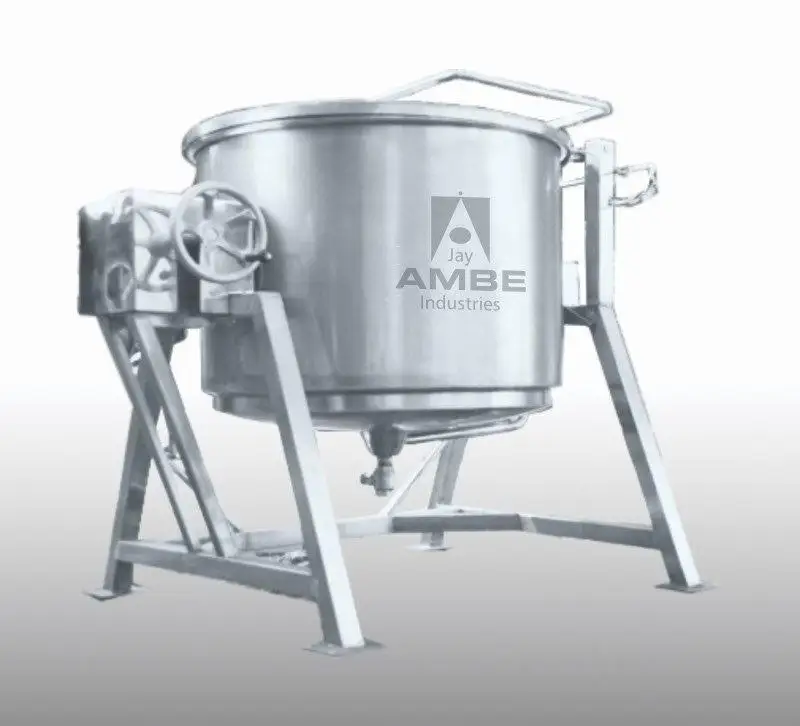 Steam Jacketed Kettle With Automatic Stirrer Agitator For Steaming Food