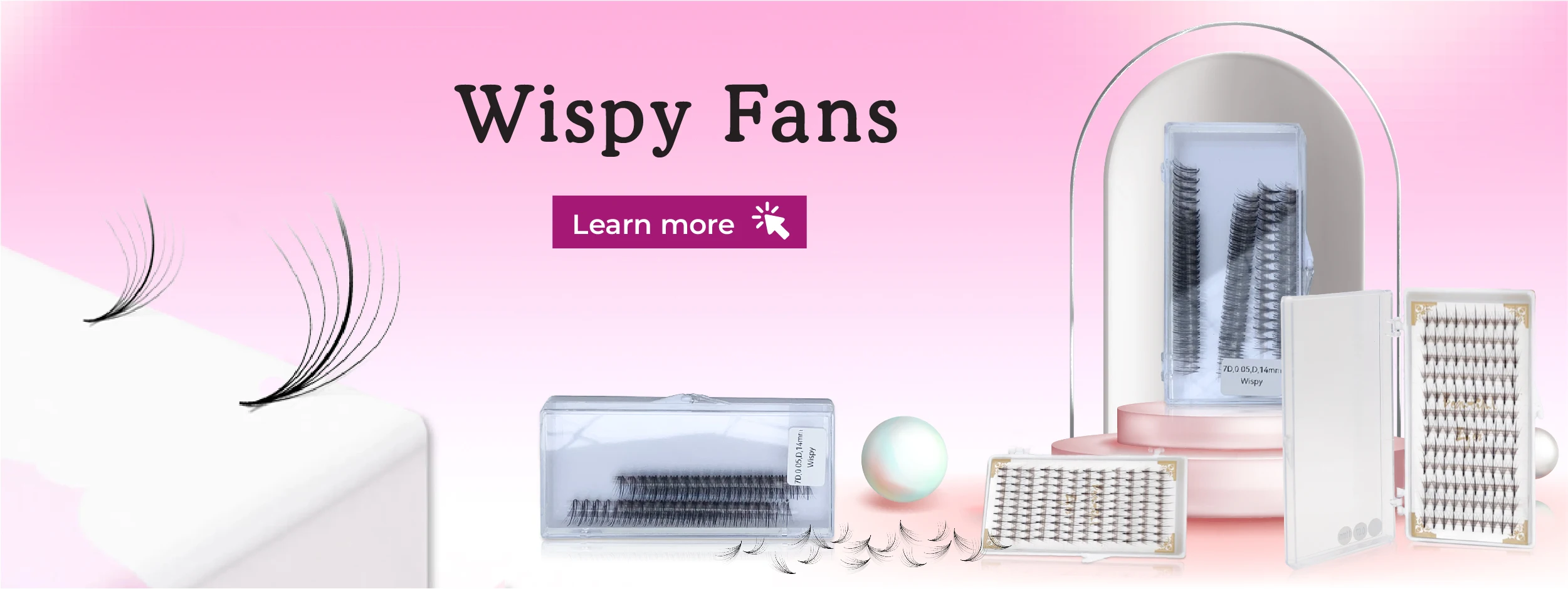 Wispy 5d 7d 9d Easy Fan Eyelash Extensions Wholesale No Irritation