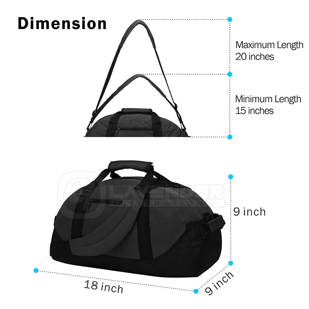 Fitness Sport Gym Bags With Shoe Compartment Custom Made Sports Bag In
