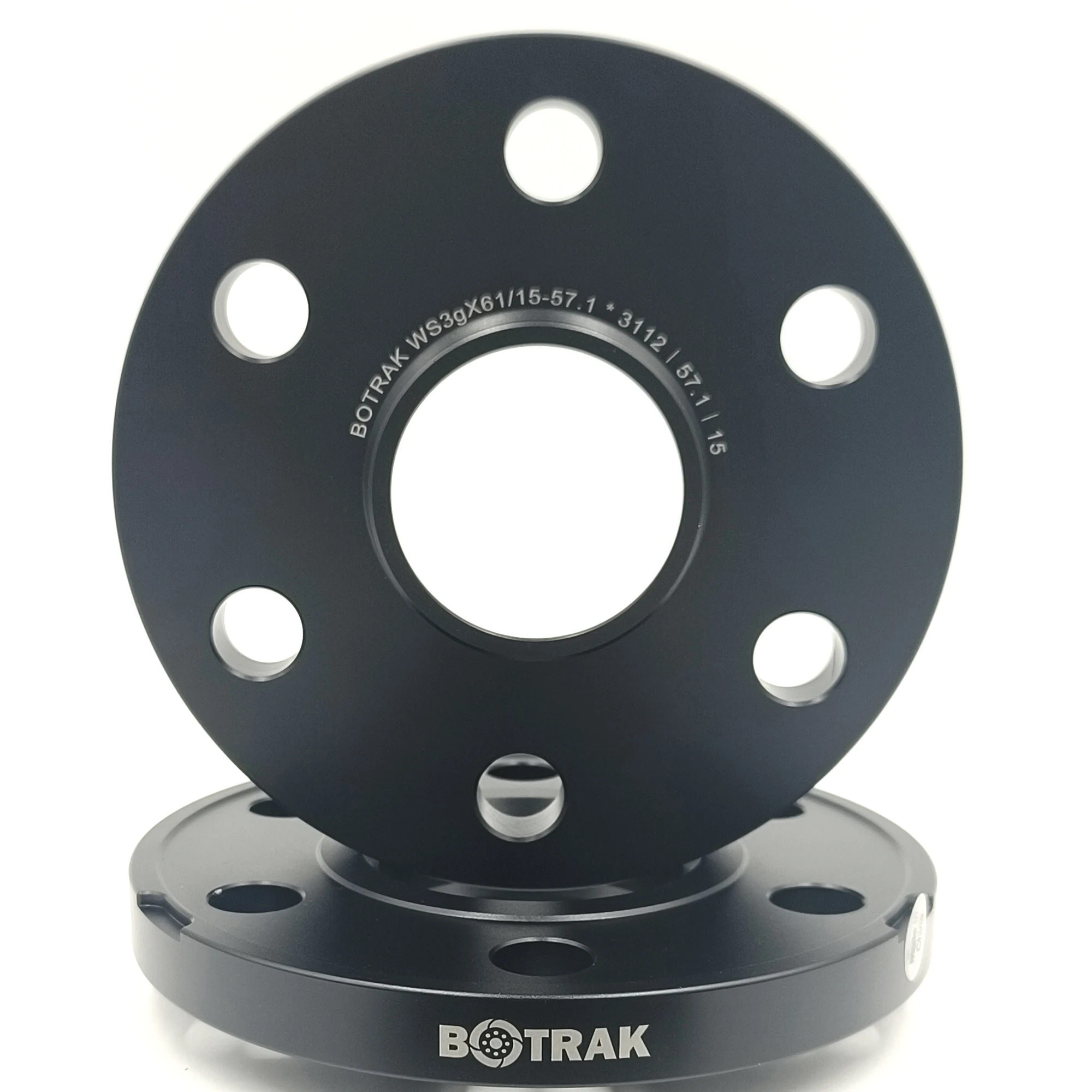 BOTRAK WS 3 Lug slip on 15mm 3x112 Wheel Spacers for Smart Fortwo W450 W451 W452