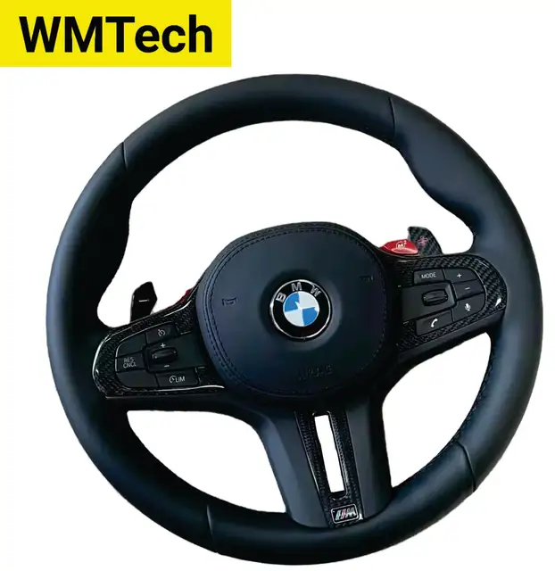 Custom Leather carbon fiber steering wheel fit For BMW all Models and Series 2010 to 2024 Customizable E90/46  F10/30/44  G20/32