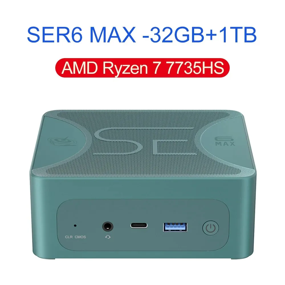 Beelink SER7 Ryzen7 7840HS Mini PC - 32GB DDR5, 500GB SSD