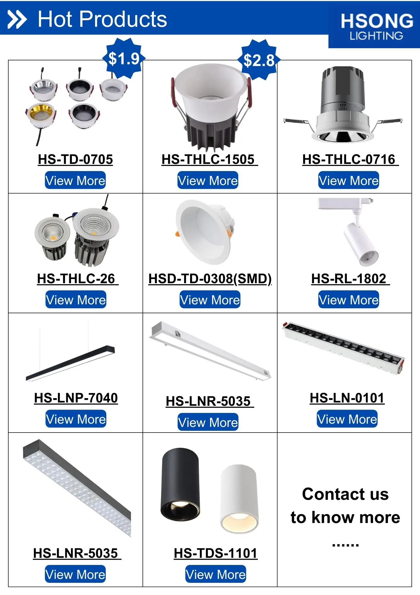 Indoor hot product list