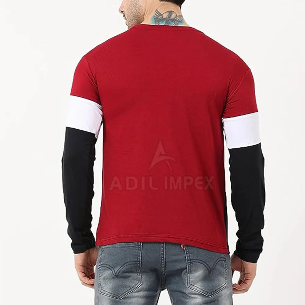 Breathable Hot Selling Men Full Sleeves T Shirts Good Quality Men Full