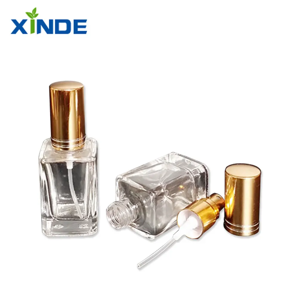 Wholesale Amber Aluminum Cap Custom Frosted Cosmetic Packaging Mist Spray Glass Bottle for sale