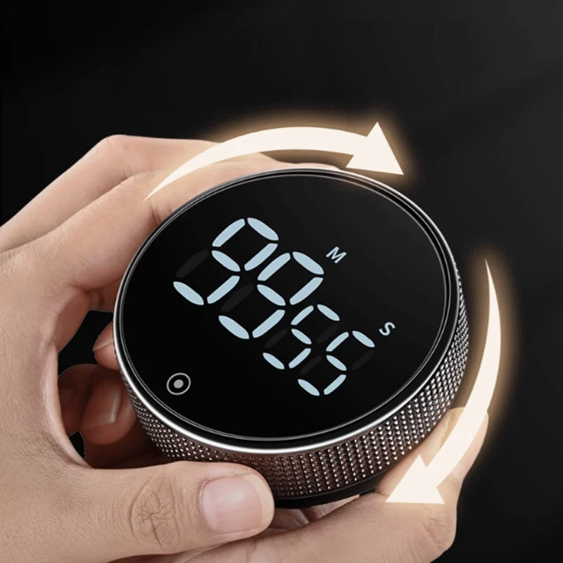 New Rotating Tire Timer Round Magnetic Rotating Kitchen Timer Home Outdoor Baking Learning Timer