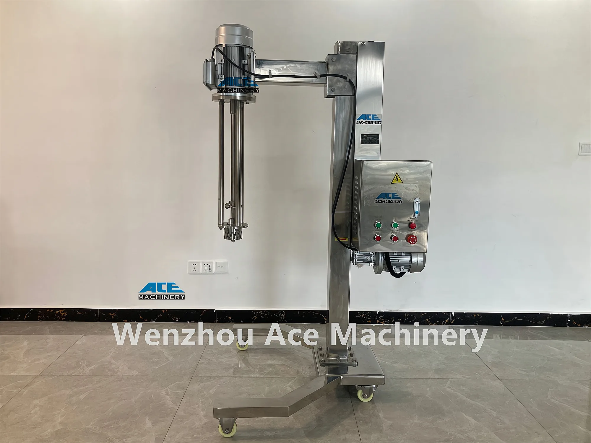 High Shear Emulsifier Homogenizer Mixer Cosmetic High Shear Mixer With Hydraulic Lifting