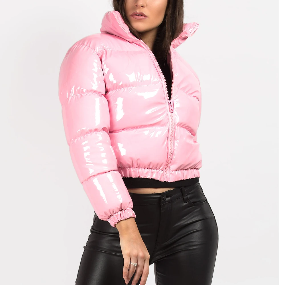 Women Puffer Bubble Crop Coats Puff Ladies Blank Jackets Coats Women Down Coats Women Winter