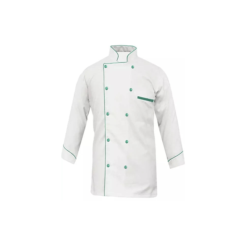Bulk Supply Latest Design Customized Sleeve 100% Pure Cotton Chef Coat Restaurant Kitchen Uniform