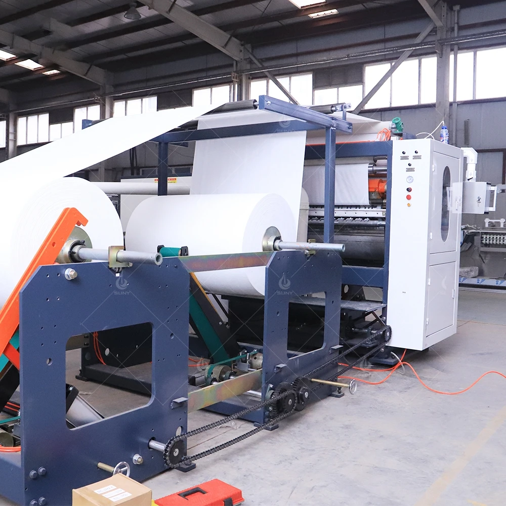 SUNY GROUP Popular Full Automatic Pull-out Facial Cotton Tissue Paper Making and Packing Machine