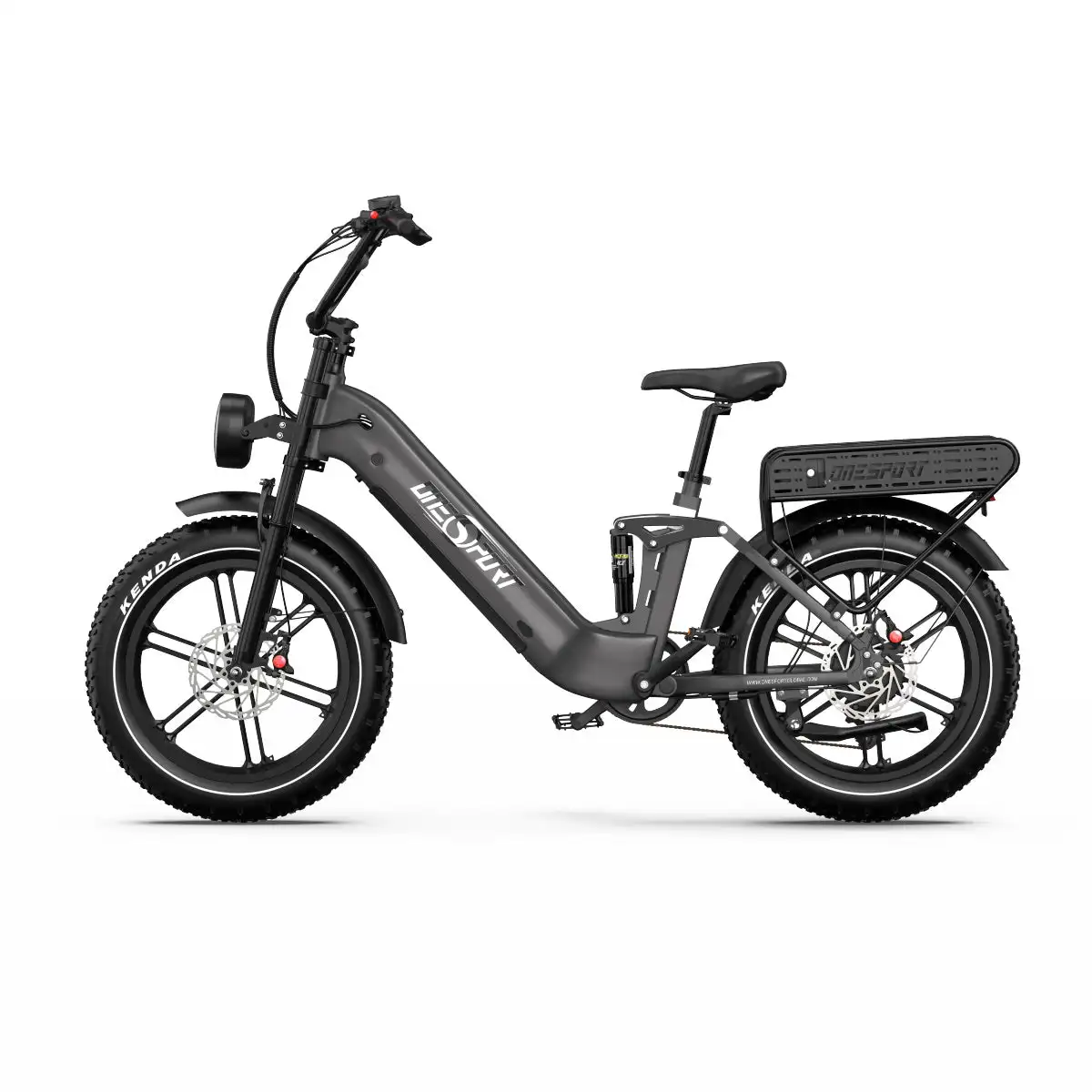 Onesport OT08 Pro Full Suspension E-Bike 48V 250W/350W Rear Hub Motor Aluminum Frame Integrated Battery 60km Range Dirt Bike