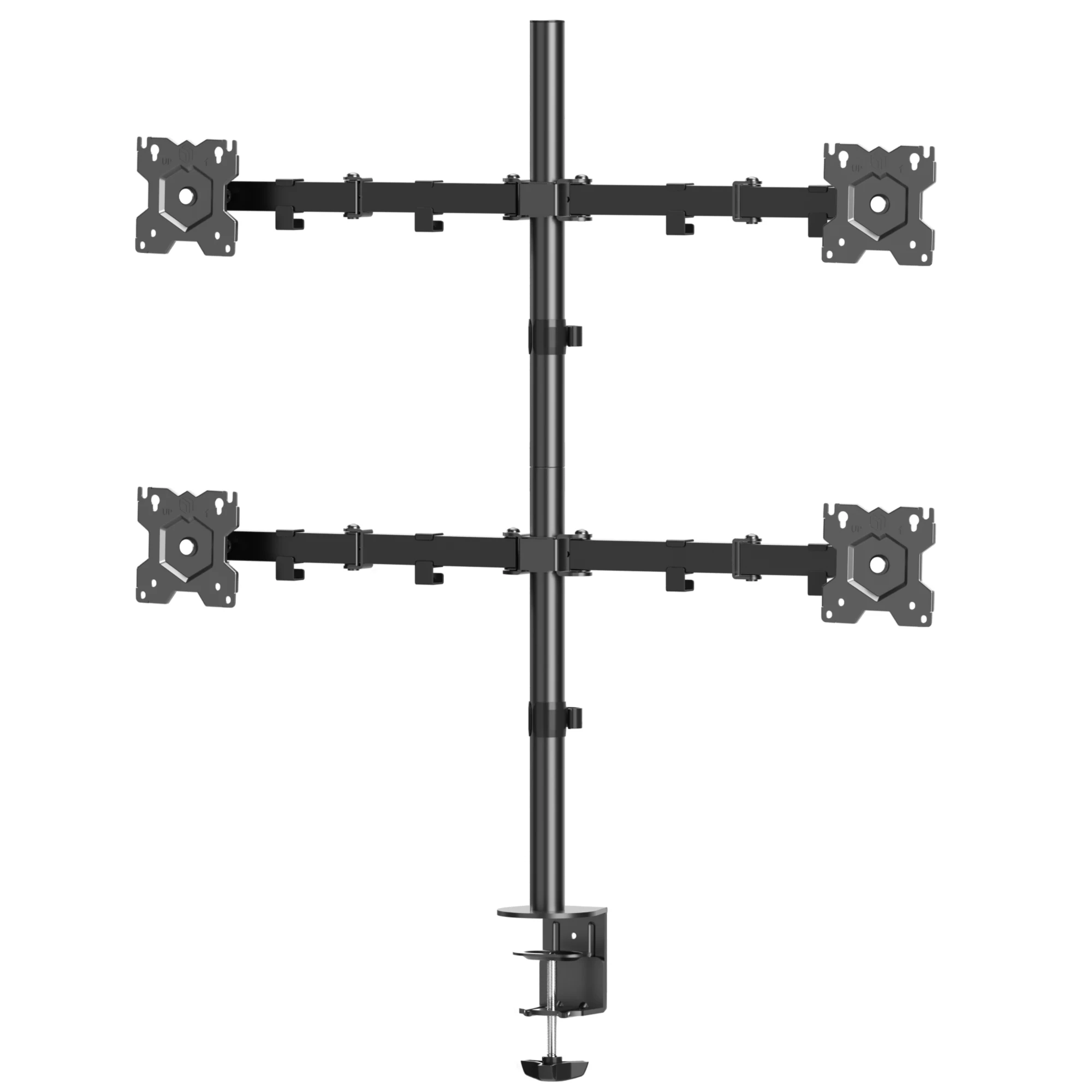 Onkron Quad Monitor Desk Stand For 13 32 Lcd Led Oled Screens Up To 4