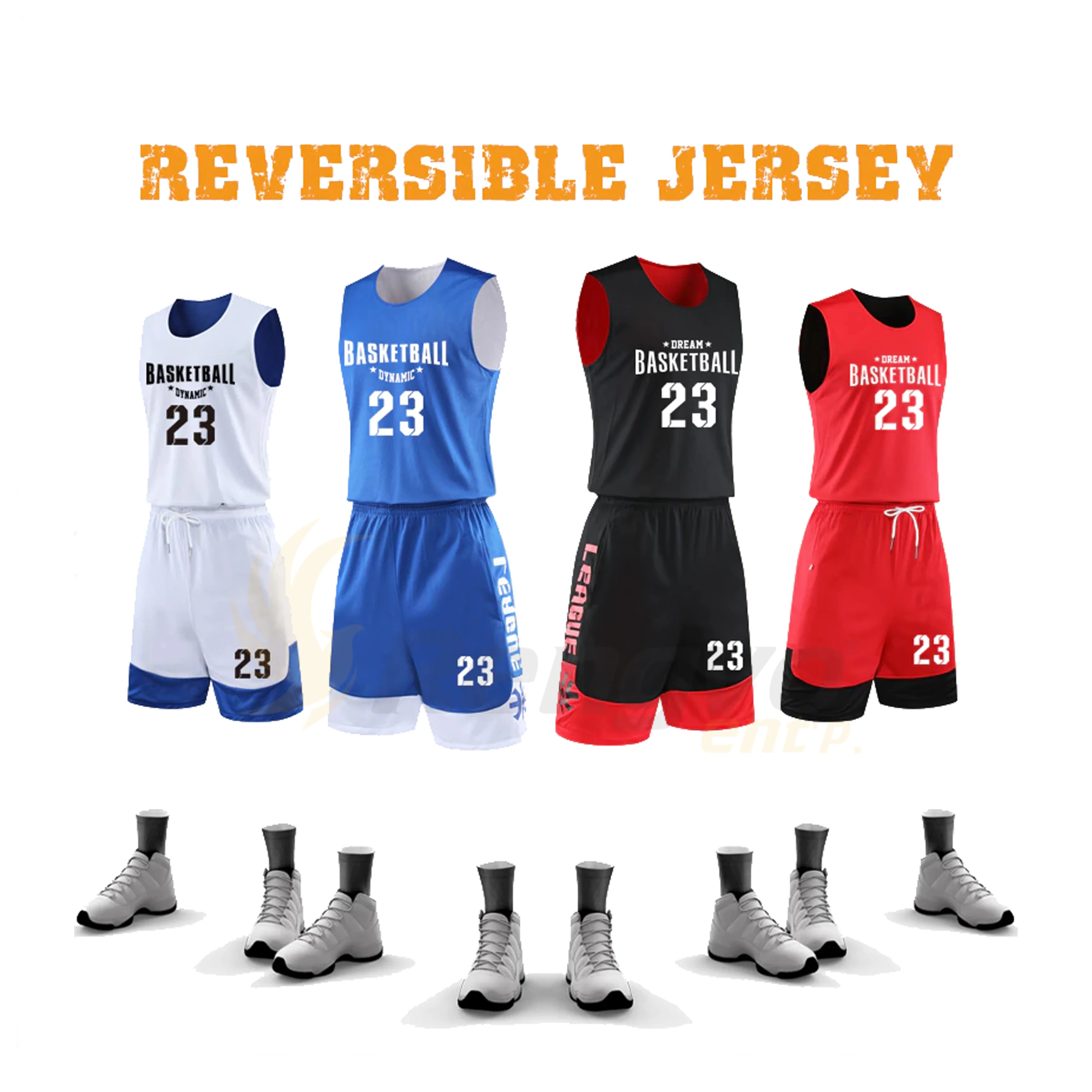 Custom Reversible Basketball Uniform For Men Quick Dry Basketball