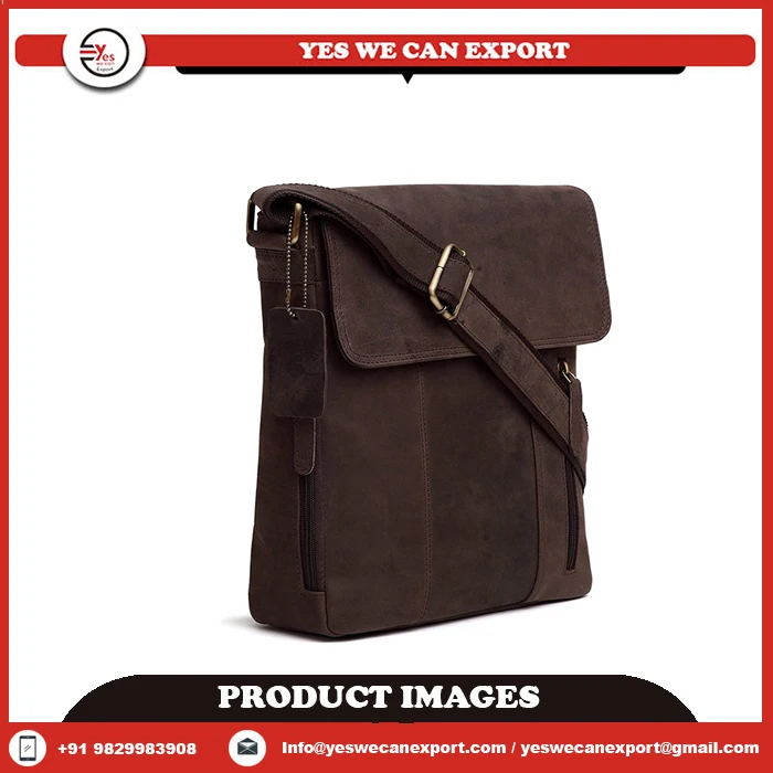 3 In 1 Messenger Bag Handmade Genuine Leather Vintage Unisex Sling Leather Messenger Bag For