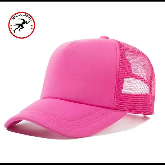 Summer Palm Printed Flat Visor Mesh Back Baseball Cap Custom Trucker Hats High Quality Hat richardson