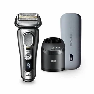 Br  Aun Series 9 9370cc Rechargeable Wet & Dry Men's Electric Shaver with Clean & Charge Station