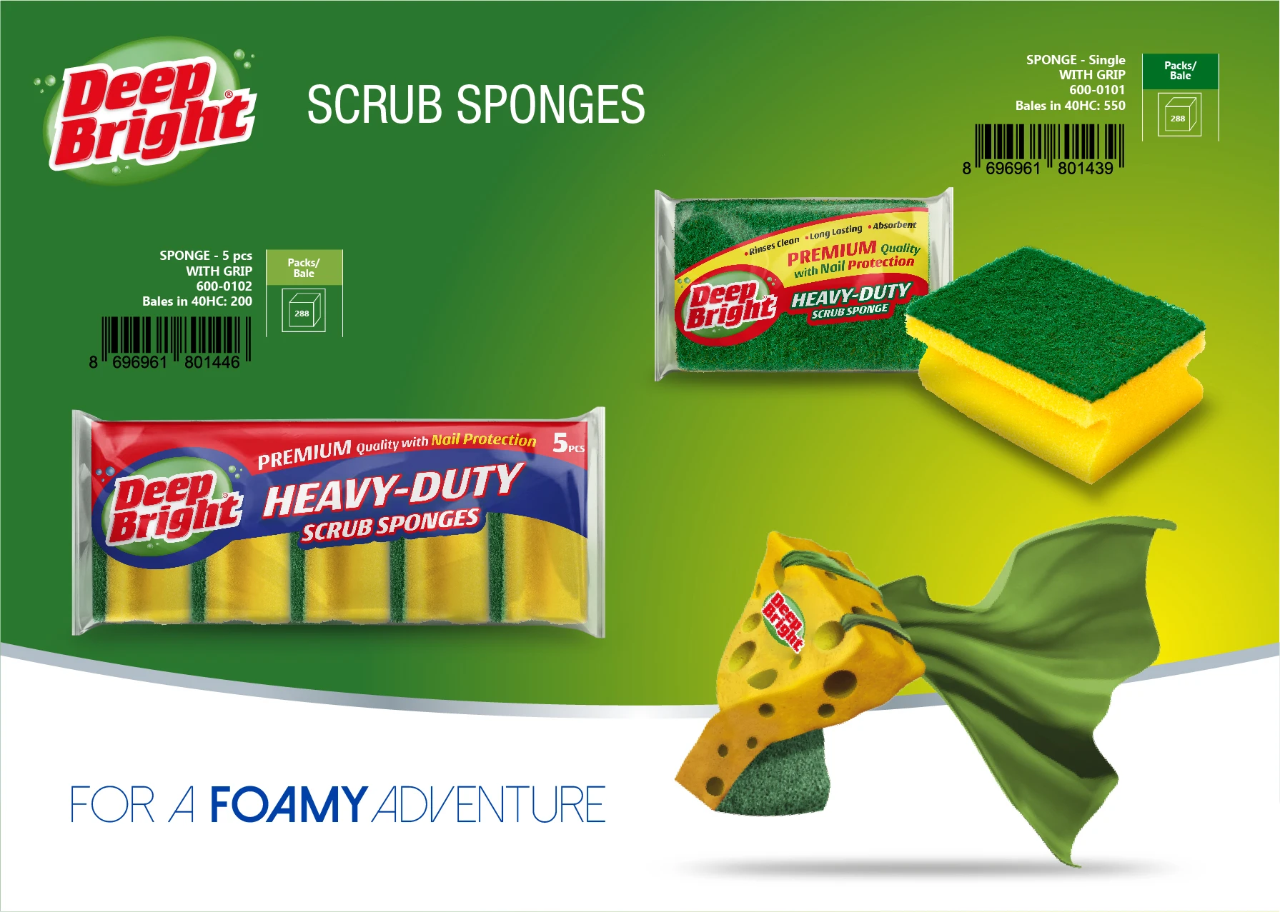 Deep Bright Jumbo Sponge Scourer With Nail Saver 1s Turkey Buy Kitchen Sponge Scourer,Pot