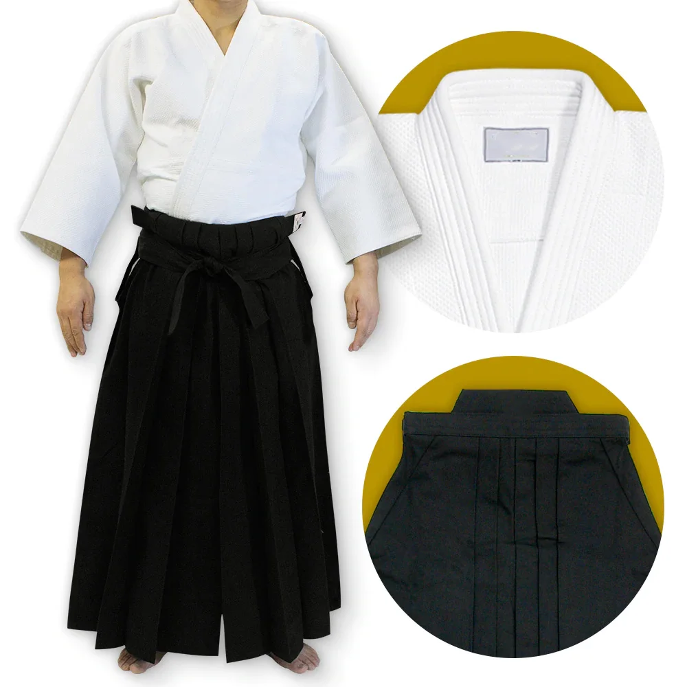 Urban Black Hakama Aikido Pants/2022 Autumn Spring And Summer Three ...