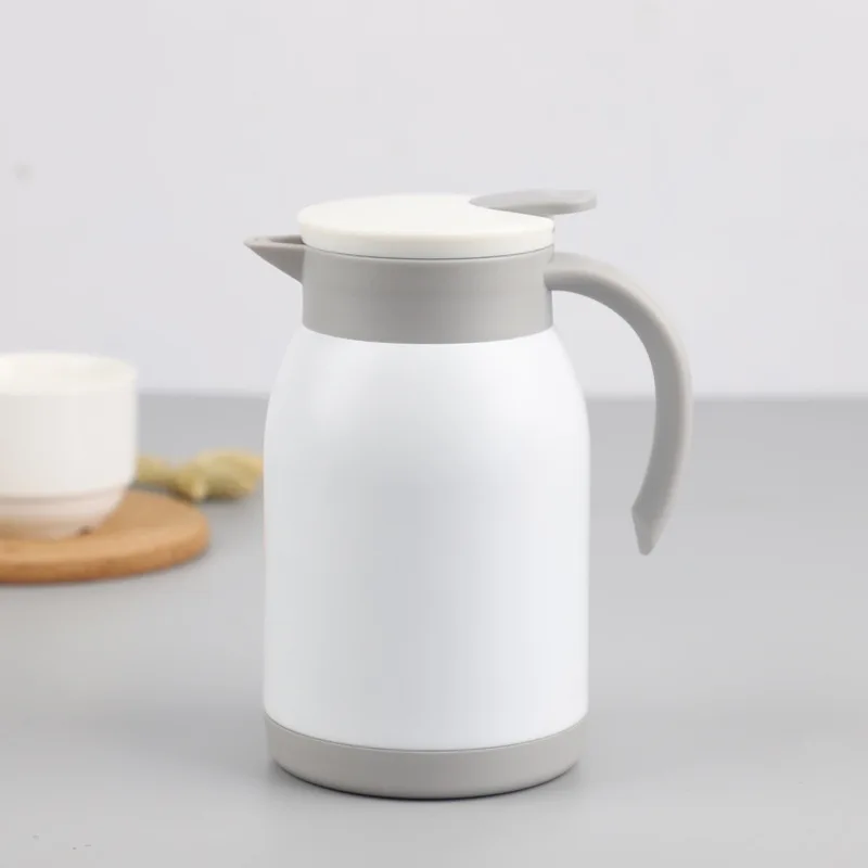 Matte Finish Water Pitcher in Pure White, Nordic Design for Home Decor and Daily Beverage Serving