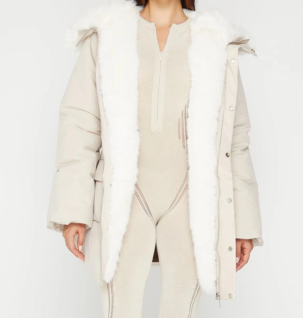 High Quality Wholesale New Fashion Ladies Spring Faux Fur Coats Women Faux 100% Polyester Fur Jacket Coats - Image 2