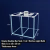 15x11x13 Double Réservoir + Couvercle + Bouton Lumineux