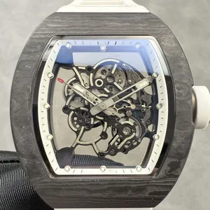 2026 New Hot Selling Brand Designer Skeleton Men's Mechanical Watch Carbon Fiber Case Business Casual Sports Waterproof Watch
