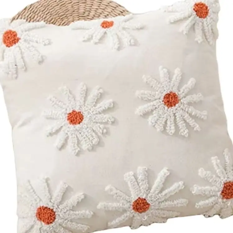 Top Quality Cotton Cushion Covers For Sofas Beds Printed Bright Patterns Decorative Pillows Modern Traditional Style Home Decor_voghion.com
