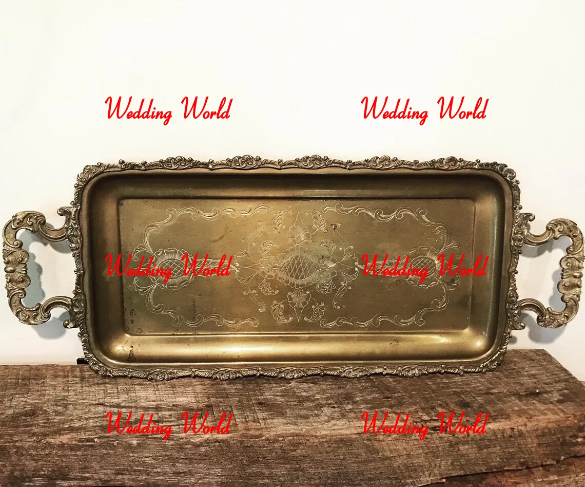 Stainless Steel Round Chocolate Tray Traditional Design Handmade