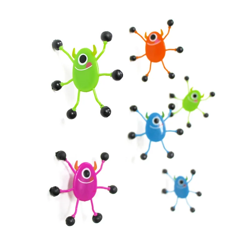 Factory Direct Sales Funny New Strange Toy Wall Climbing Man Children's Toys Insect Capsule Sticky Toys for Kids