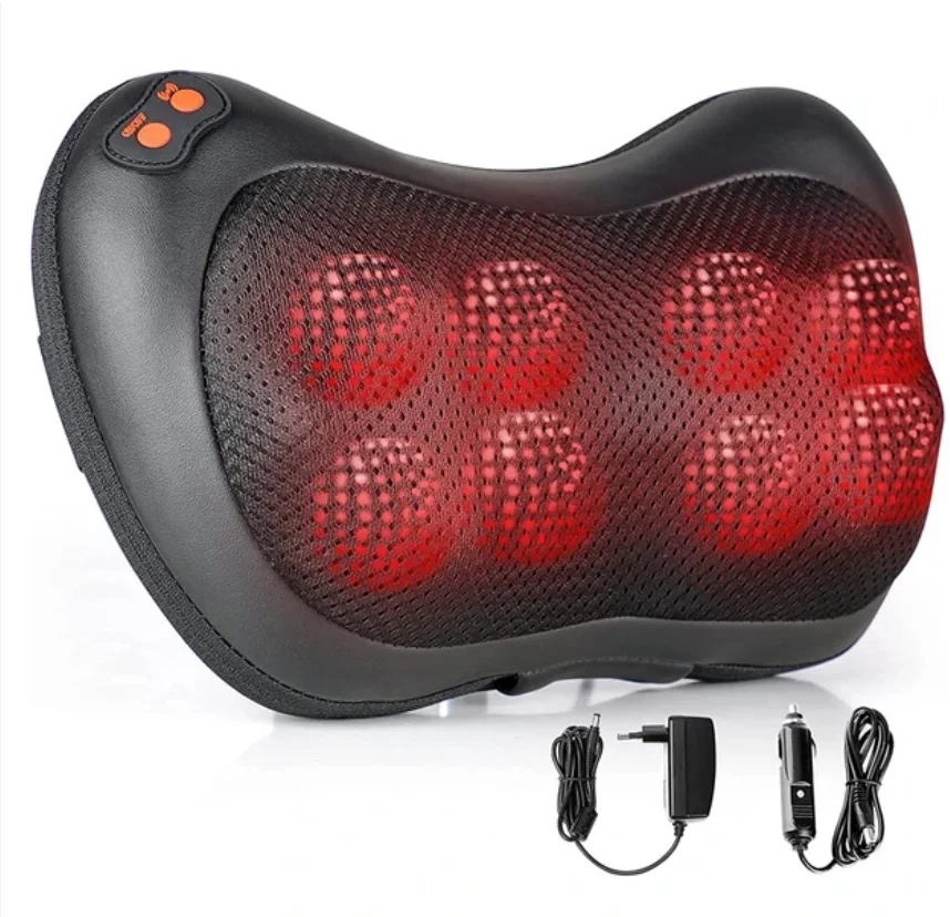 Electric back massage pillow massage body neck with heat