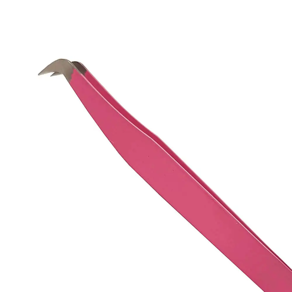 Carved Design High Quality Eyelash Tweezers Wholesaler 45 90 Degree L