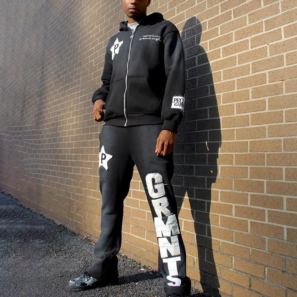 Patches Make Your Own Sweat Suit Custom Distressed Embroidery