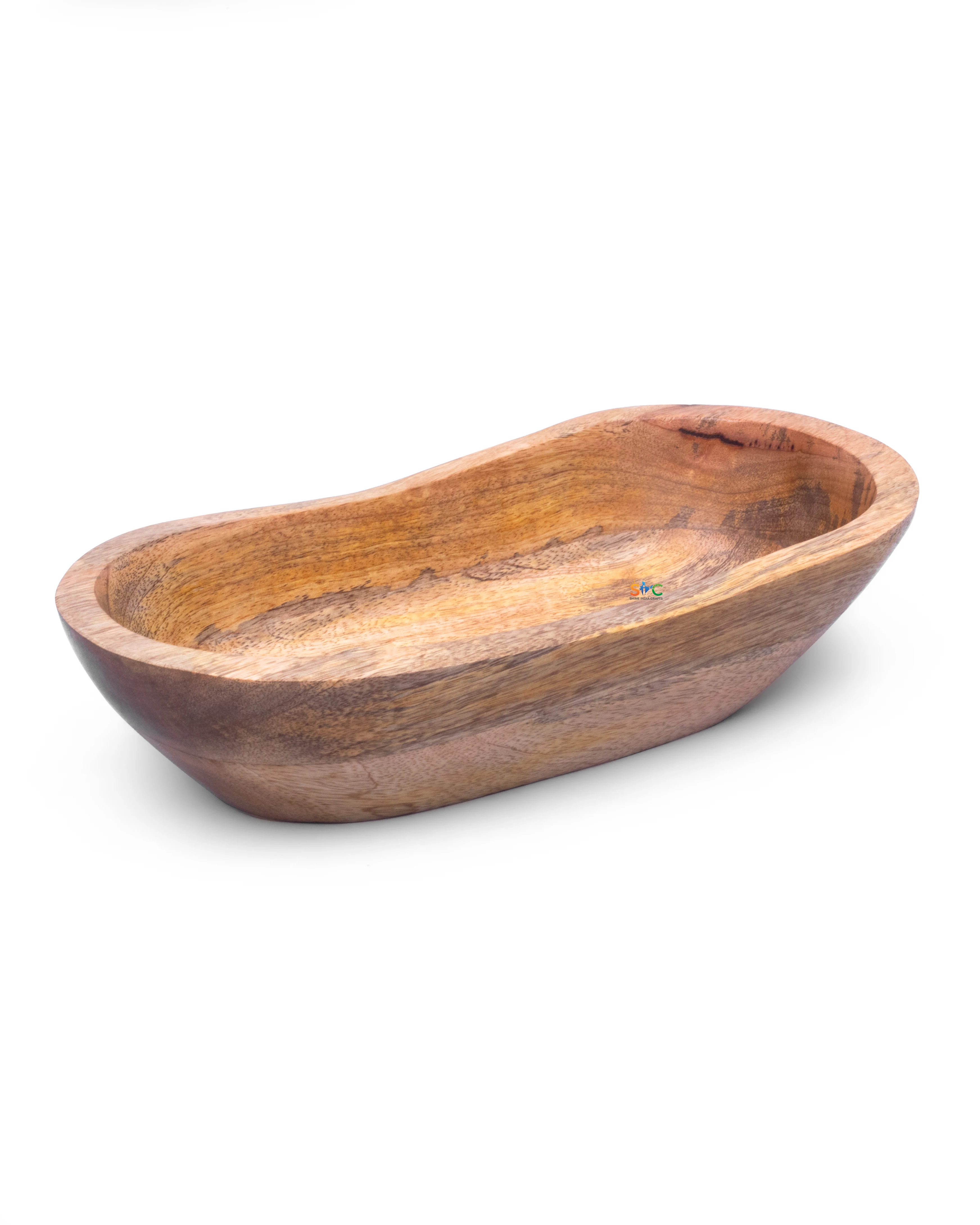 Decorative Wooden Dough Bowl Handmade For Candle,Fruits Or Salads
