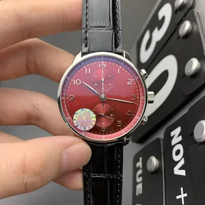 Portuguese-style Three-hand High-quality Business Men's Mechanical Watch Classic Elegant Stylish Genuine Leather Automatic Watch