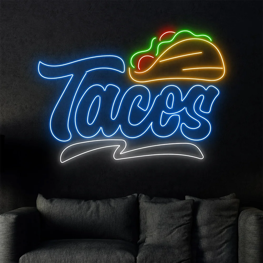 アートデコレーション ライト タコス ネオンサイン 壁装飾 LEDライト
