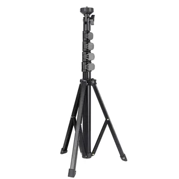 Atyhao FL019 Photography Tripod with Adjustable Multifunction Aluminum Alloy Mobile Phone Holder Black 3-Leg Knob Lock