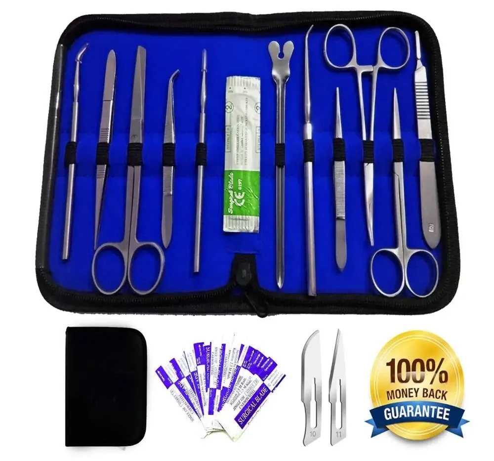 Basic Medical Dissecting Kit - Anatomy Set Quality Surgical Instruments by Dental Point Veterinary Dissection Kit Needle Holder