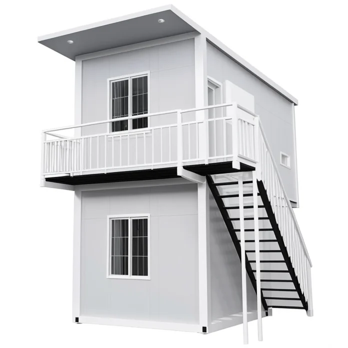 Ce Certified Fast Build Sandwich Panels Material 2 Storey Container House With Electricity and Water