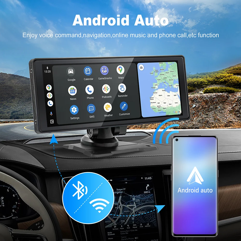 10.26 Inch 4K Car DVD Player with Touch Screen GPS DSP RGB Hi-Res