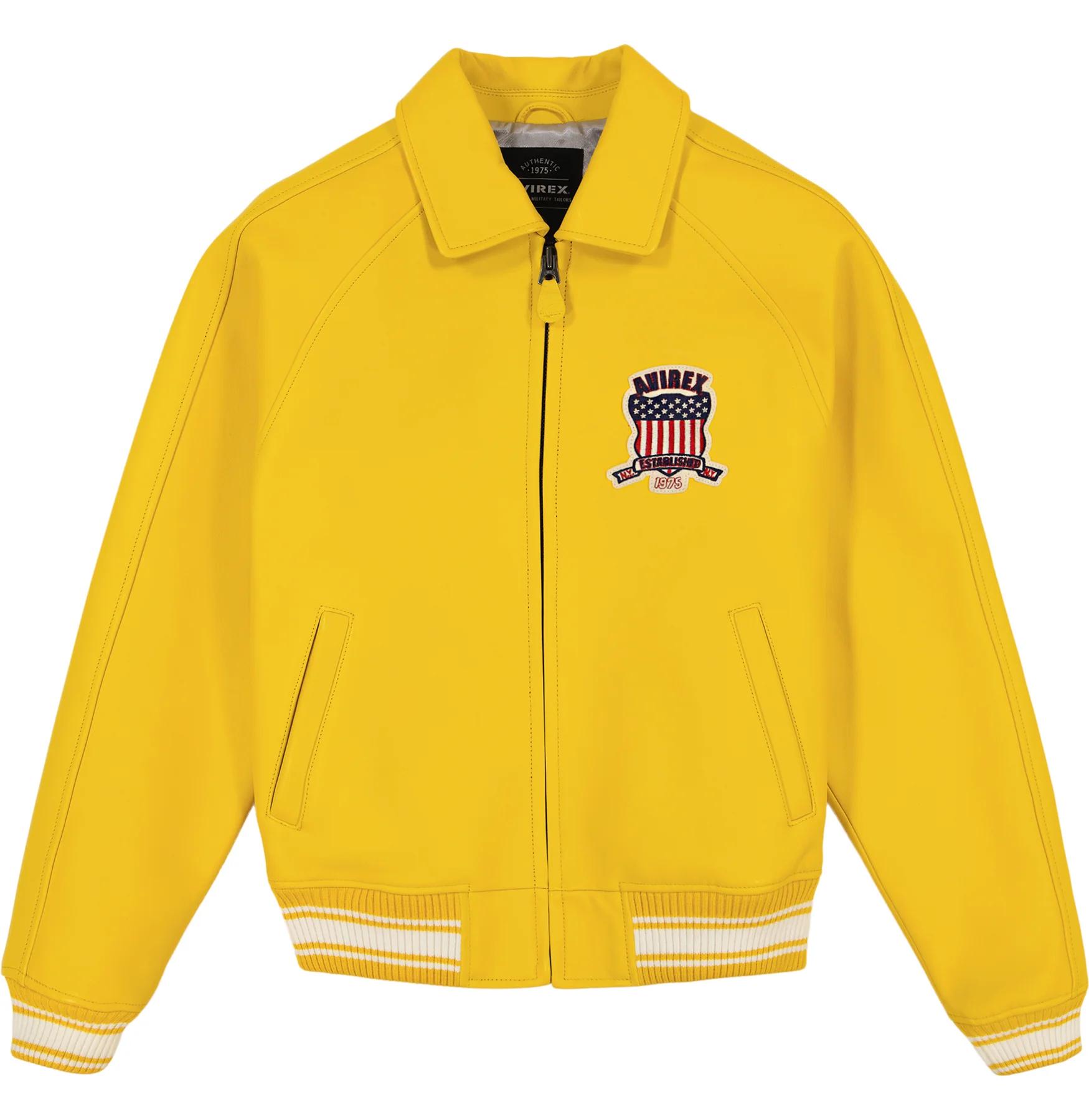 Premium Quality Avirex Men's Bomber Leather Jackets Factory
