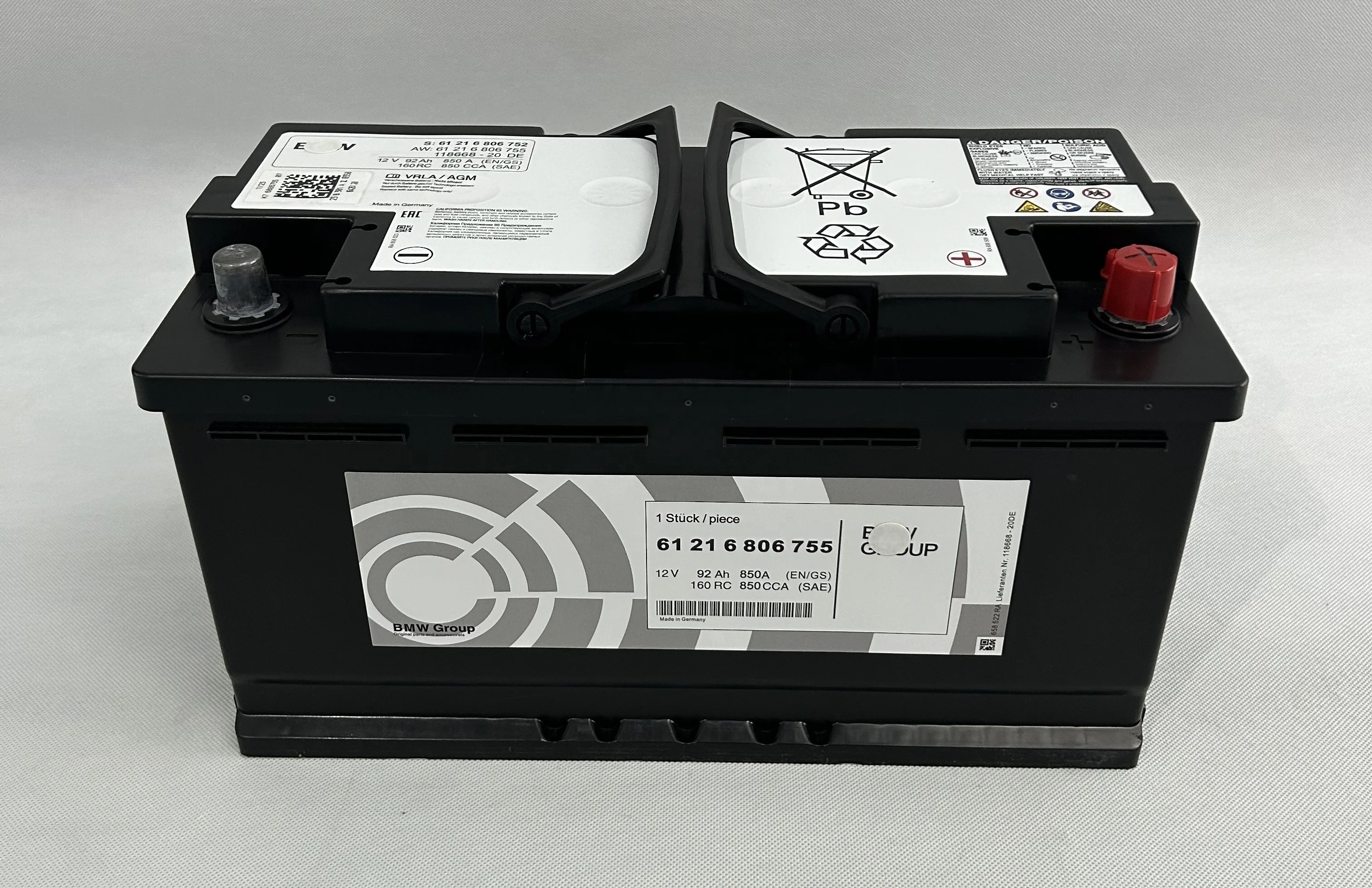 AGM BMW | 105Ah Battery 105AH リビルト 12V Car F10 - バッテリー 0