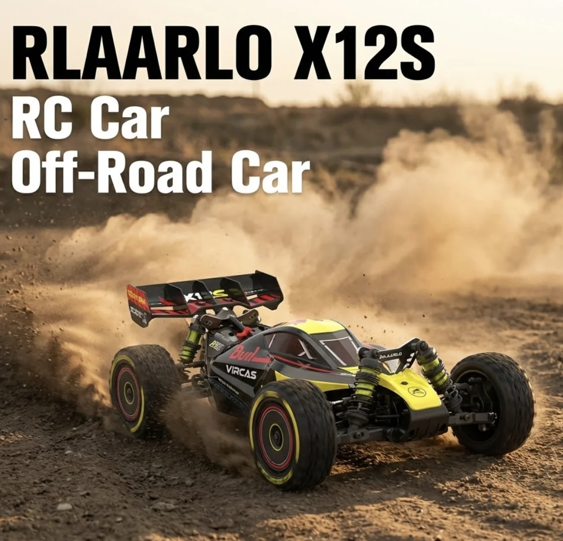 RLAARLO X12S RC Car - 90KM/H Speed Metal Brushless Buggy
