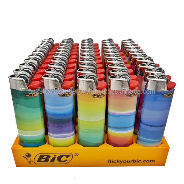 Colored Disposable/refillable Bic Lighter Lighter For Sale Buy Custom